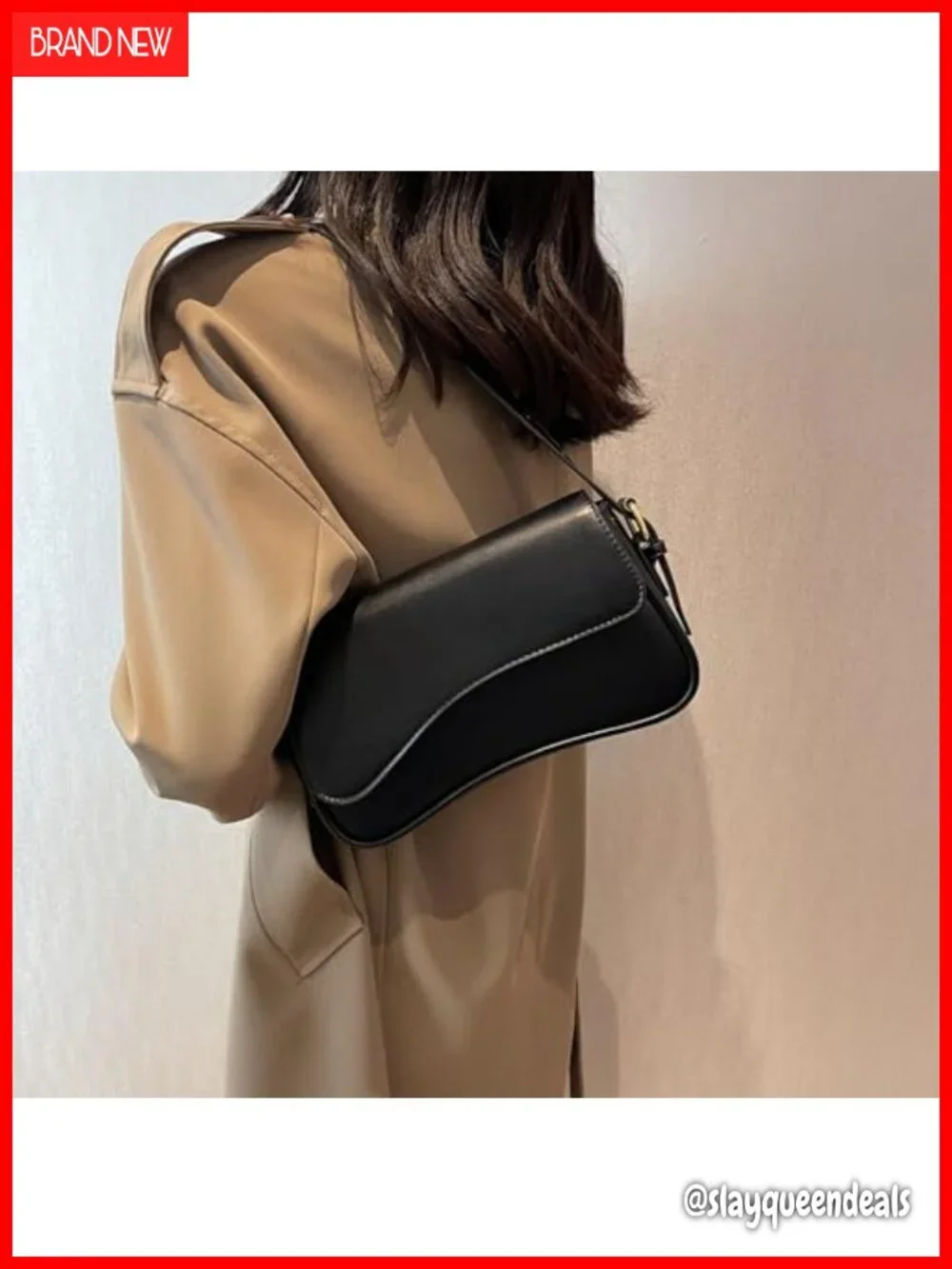 Y2K Hobo Bag Women's Crossbody Purse Vegan Leather Retro Shoulder Bag